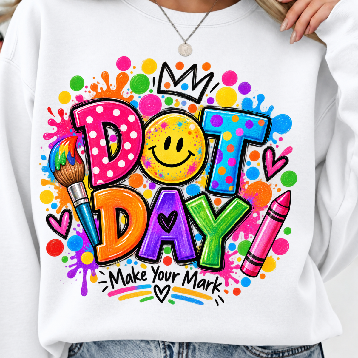 Dot Day PNG colorful Make Your Mark design mockup 1