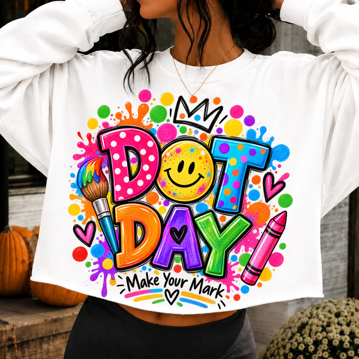 Dot Day PNG colorful Make Your Mark design mockup 5