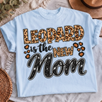Leopard Is The New Mom PNG glitter leopard print mom shirt design, t-shirt mockup 2