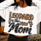 Leopard Is The New Mom PNG glitter leopard print mom shirt design, t-shirt mockup 4