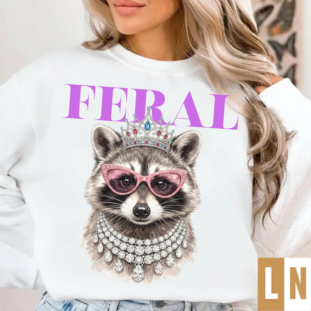 Glam raccoon sublimation, mockup 3