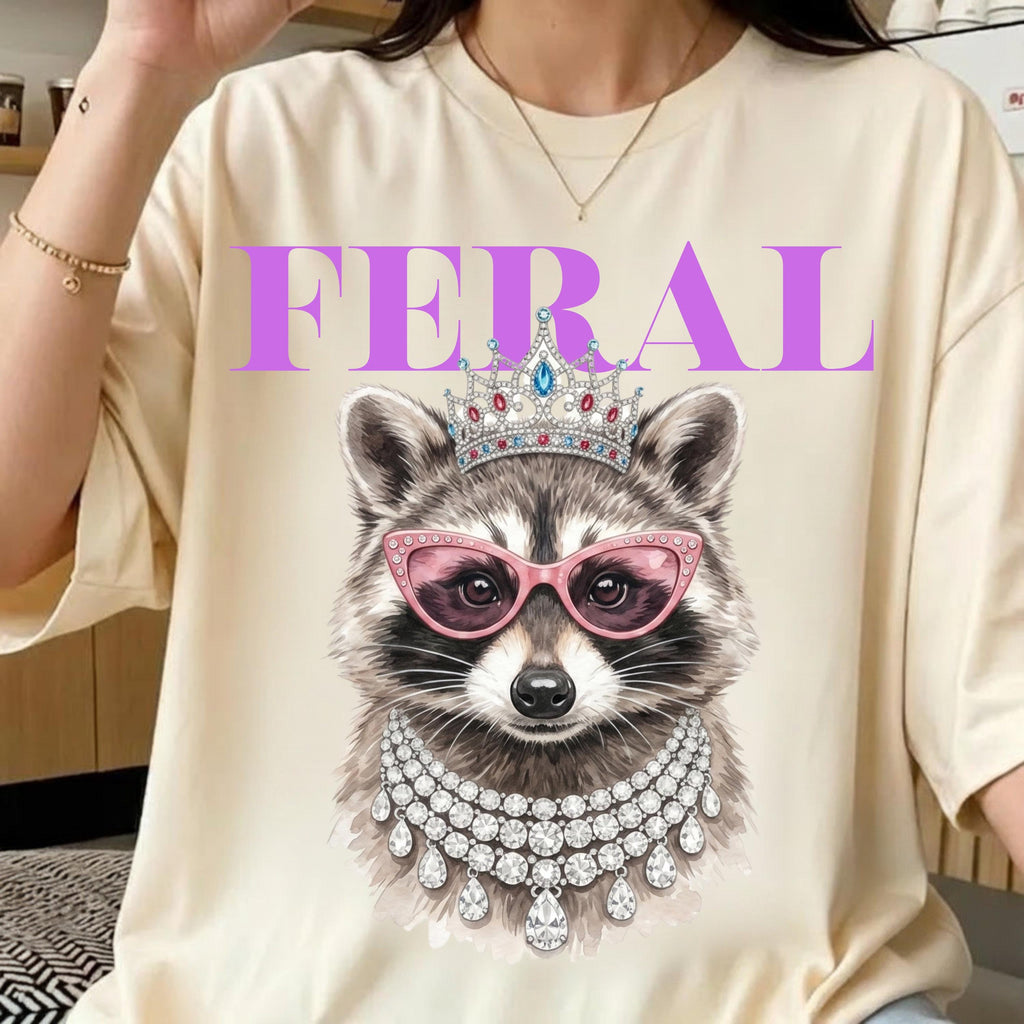 Sassy raccoon diamond necklace PNG, mockup 2