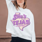 Purple western Texas girl PNG digital download mockup