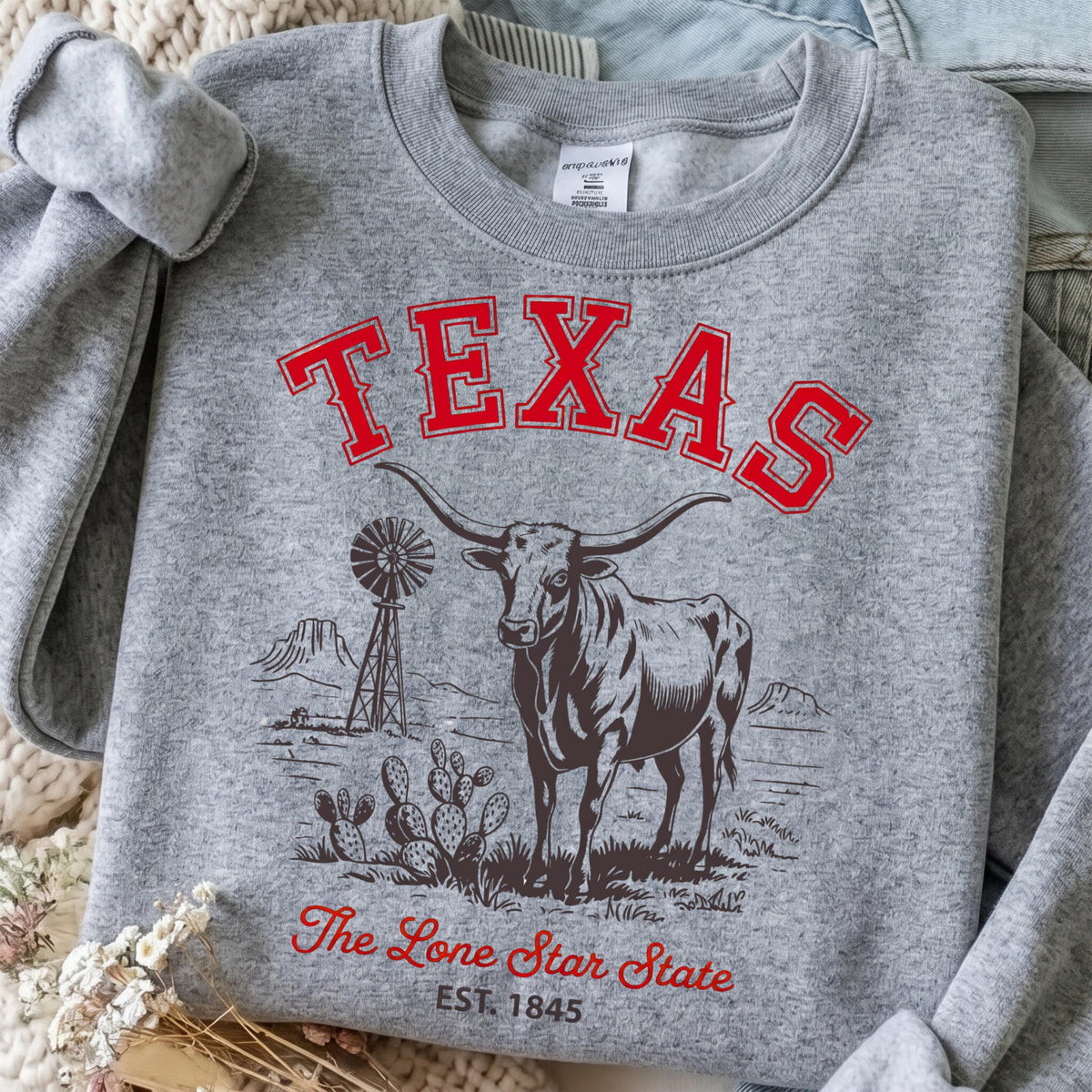 Texas Longhorn sublimation design, mockup 3