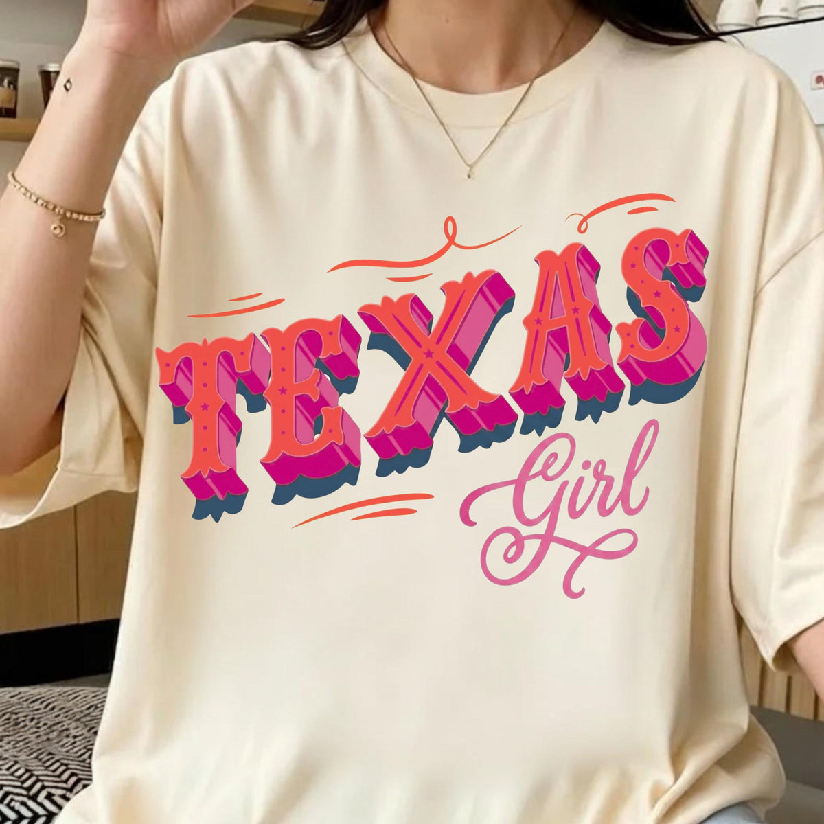 Texas Girl western sublimation, mockup 3