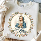 Ave Maria Catholic sublimation design, mockup 3