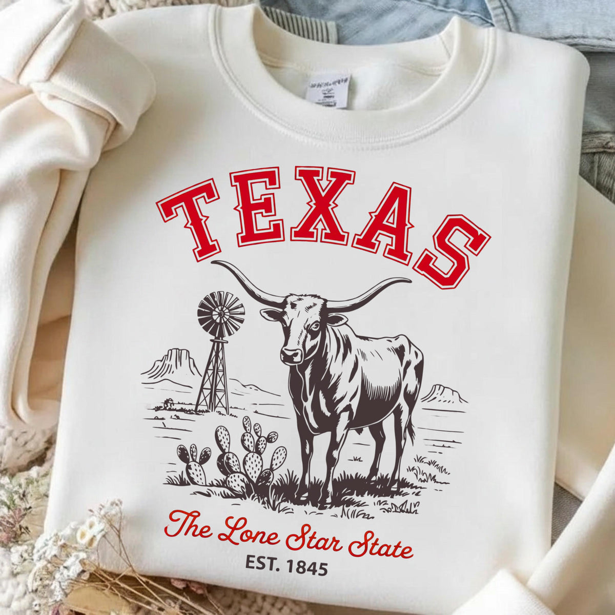 Longhorn desert western PNG, mockup 2