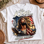 Patriotic Christian eagle flag PNG, mockup 2