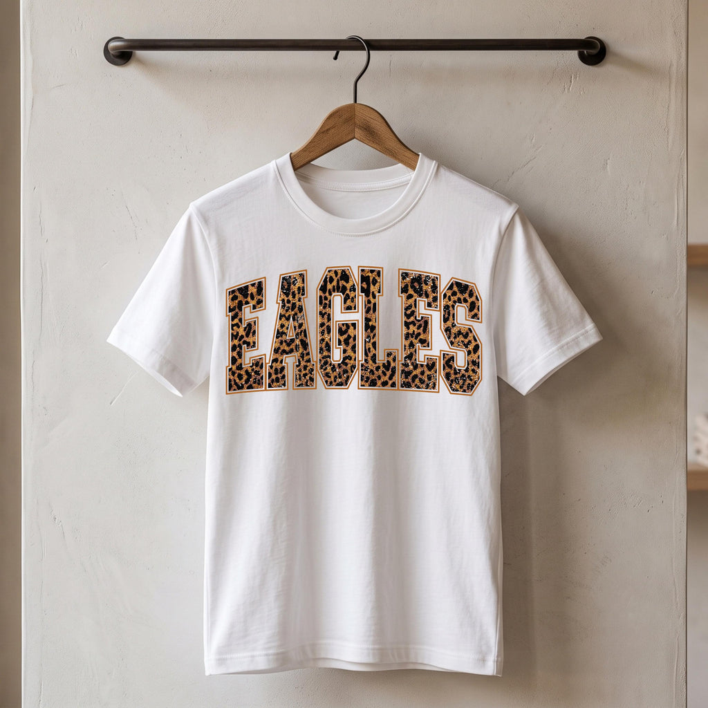 Leopard Eagles PNG school spirit sublimation design, mockup 2