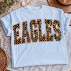 Leopard Eagles PNG cheetah varsity font design, mockup 3