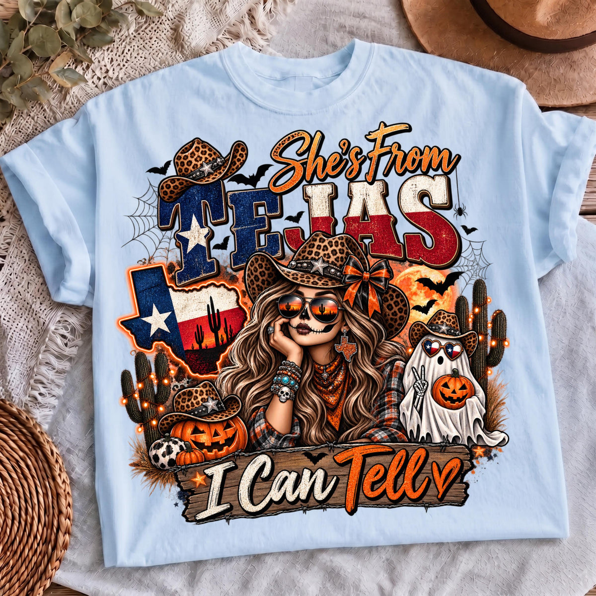 Western Halloween sublimation, mockup 4