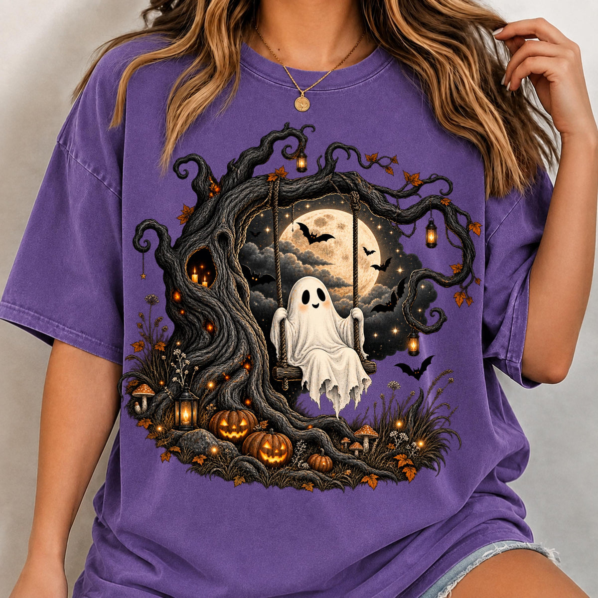 Ghost swing PNG digital download, mockup 5