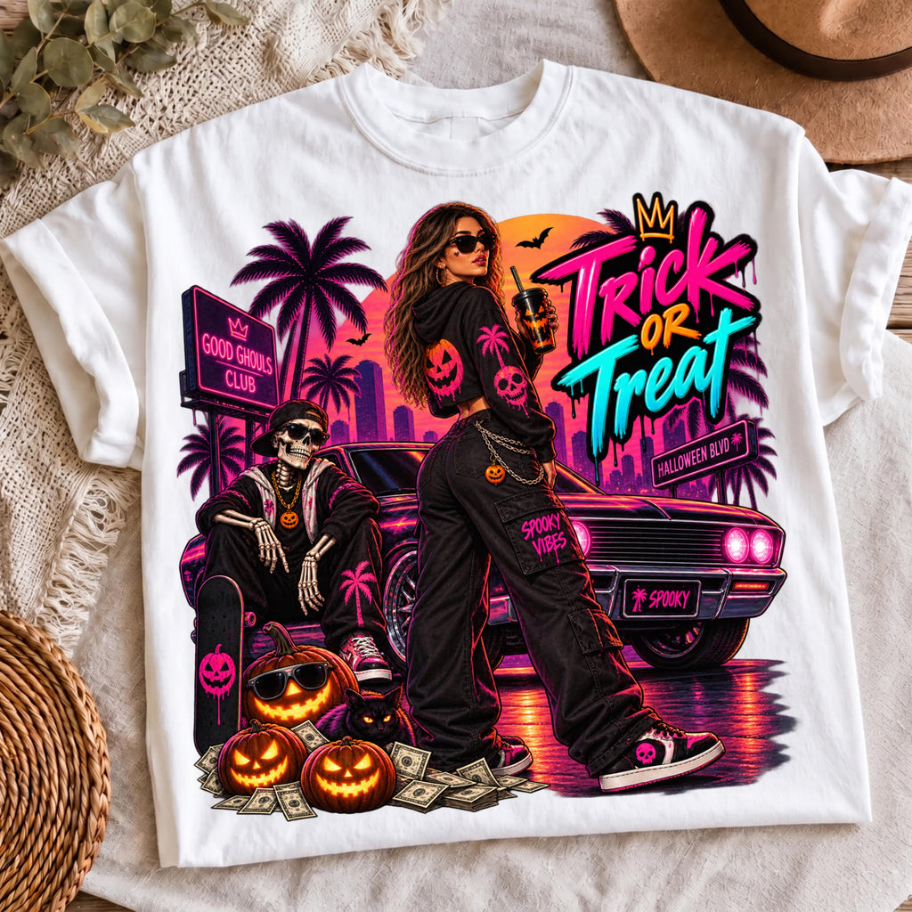 Spooky girl skeleton design, mockup 3