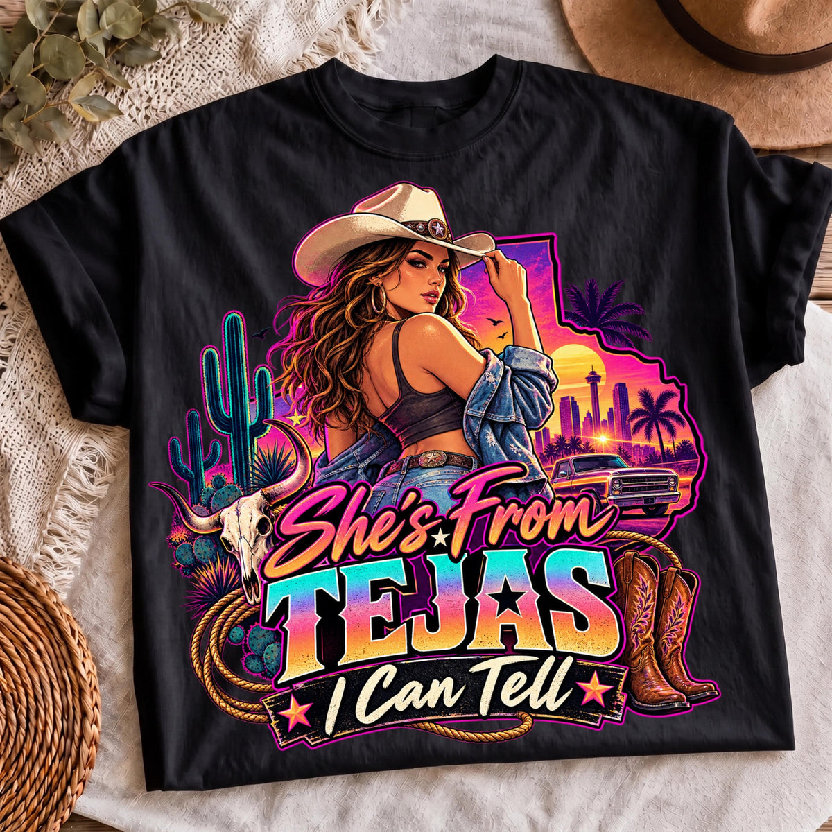 Neon western sublimation, mockup 4