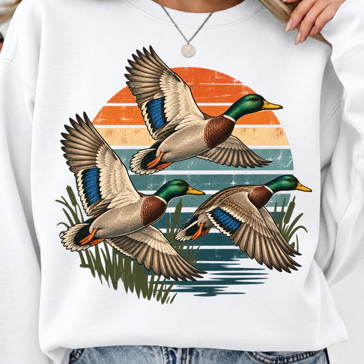 Retro waterfowl sublimation, mockup 3