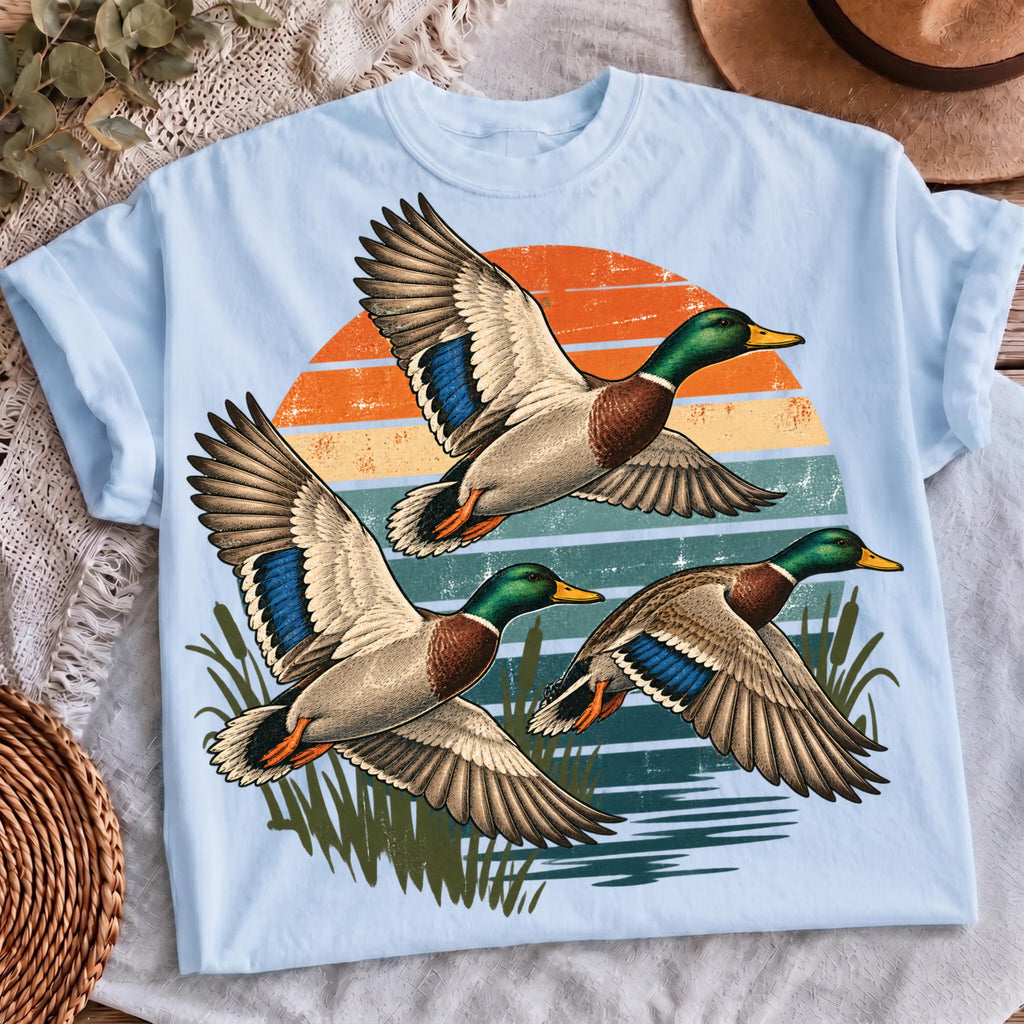 Retro mallard design, mockup 5