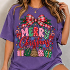 Retro Christmas tree candy cane PNG, mockup 2