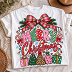Colorful Merry Christmas design, mockup 3