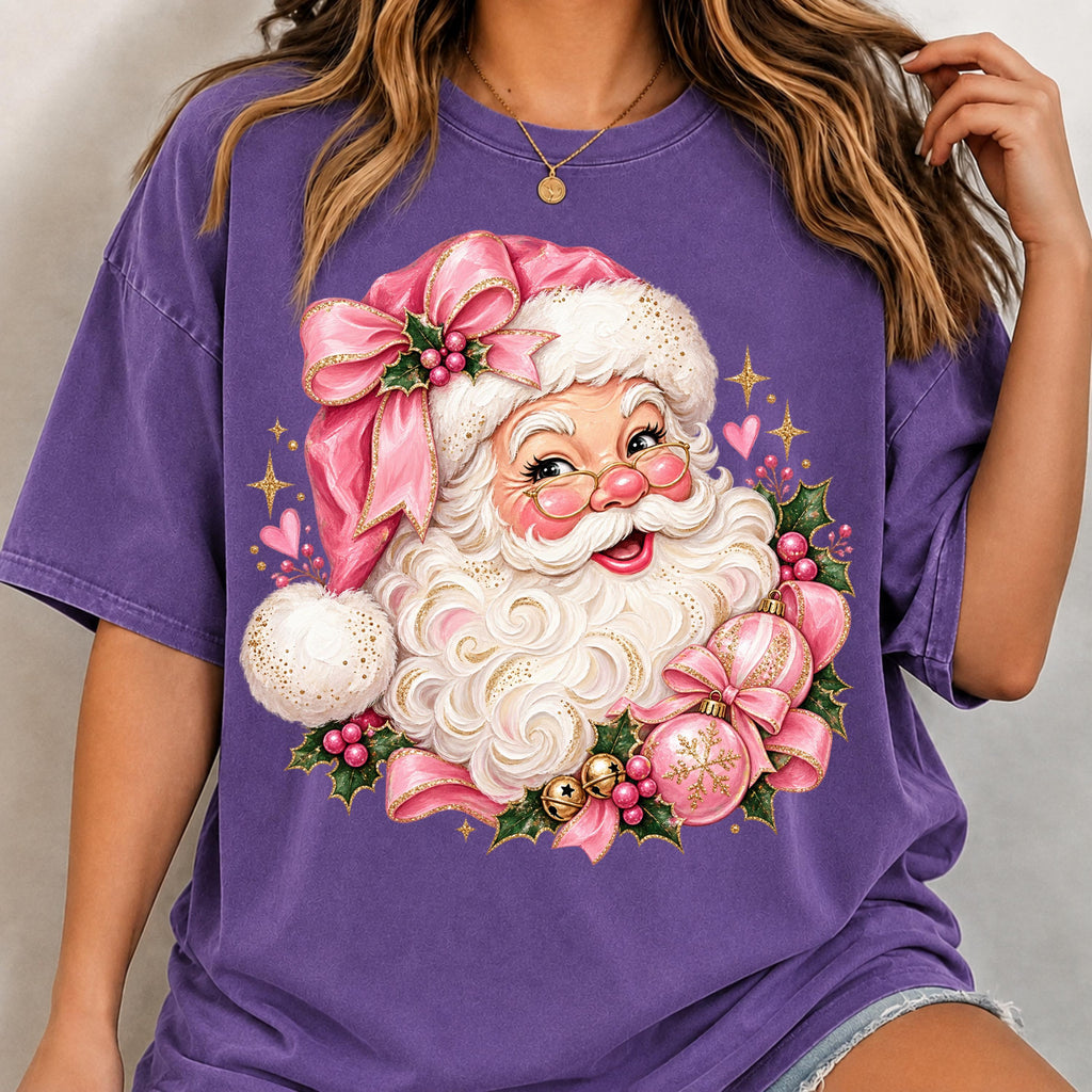Coquette Christmas Santa design, mockup 3