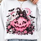 Pink jack-o-lantern ghost PNG, mockup 2