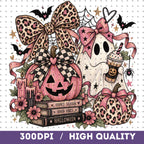 Pink Halloween sublimation, mockup 5