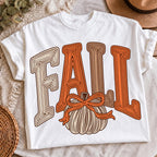 Groovy fall pumpkin bow PNG, mockup 2