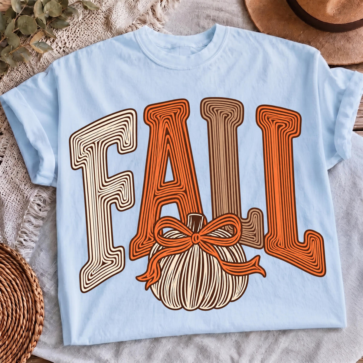 Thanksgiving fall shirt, mockup 4