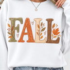 Minimalist Fall PNG neutral hand drawn autumn shirt mockup