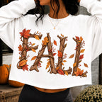 Fall twig letters PNG rustic branch autumn shirt mockup