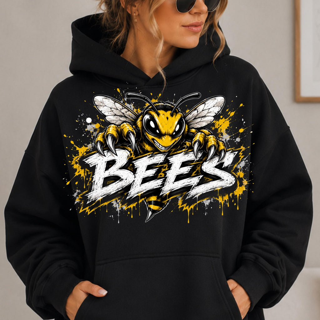 Bees mascot PNG digital download, mockup 5