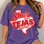 Red She's From Tejas design, mockup 5