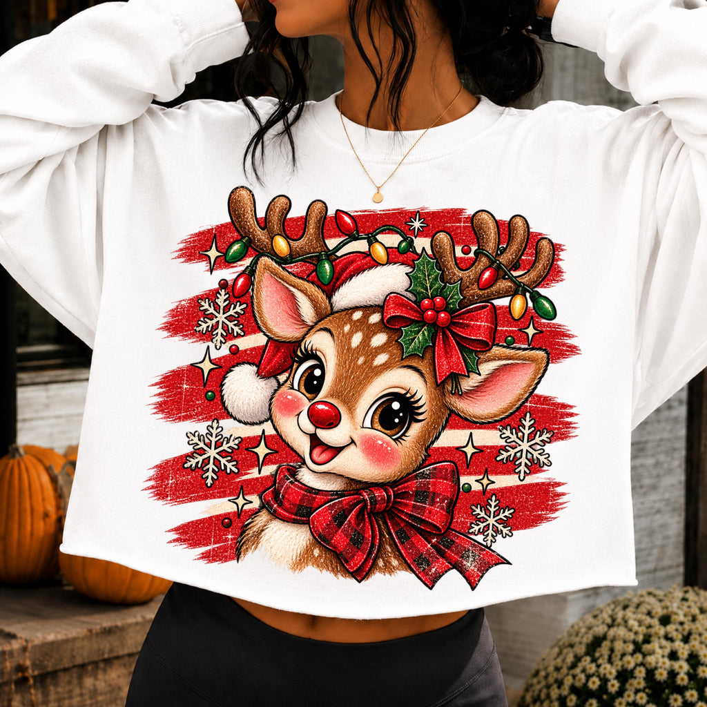 Christmas reindeer PNG digital download, mockup 7