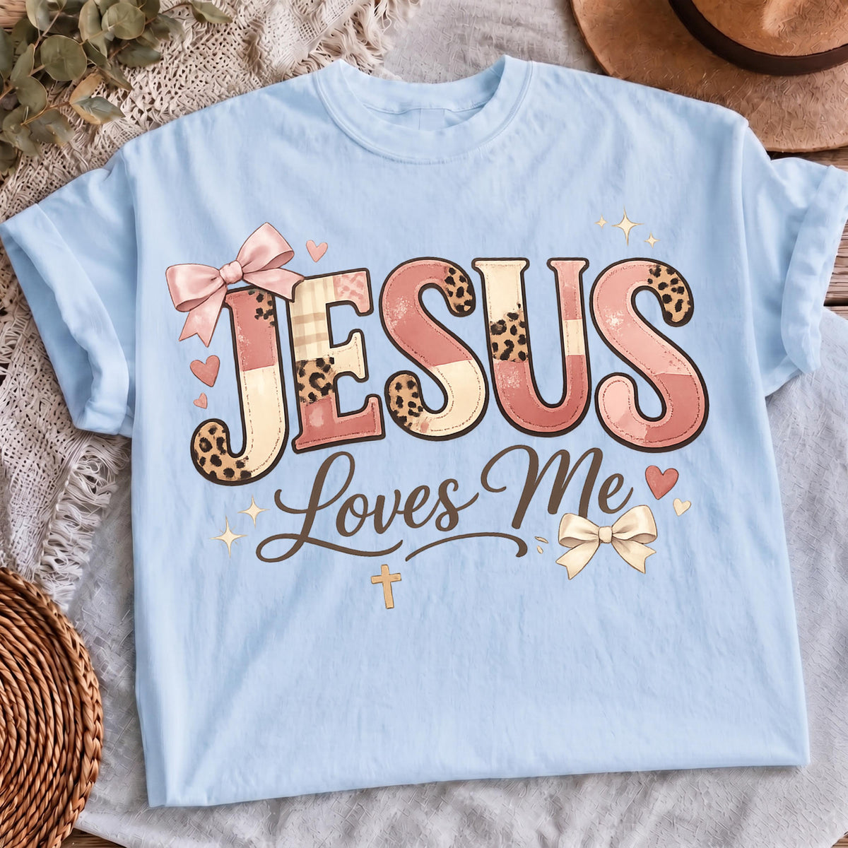Jesus bow faith shirt PNG, mockup 4