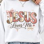 Jesus floral bow PNG coquette Christian shirt design mockup