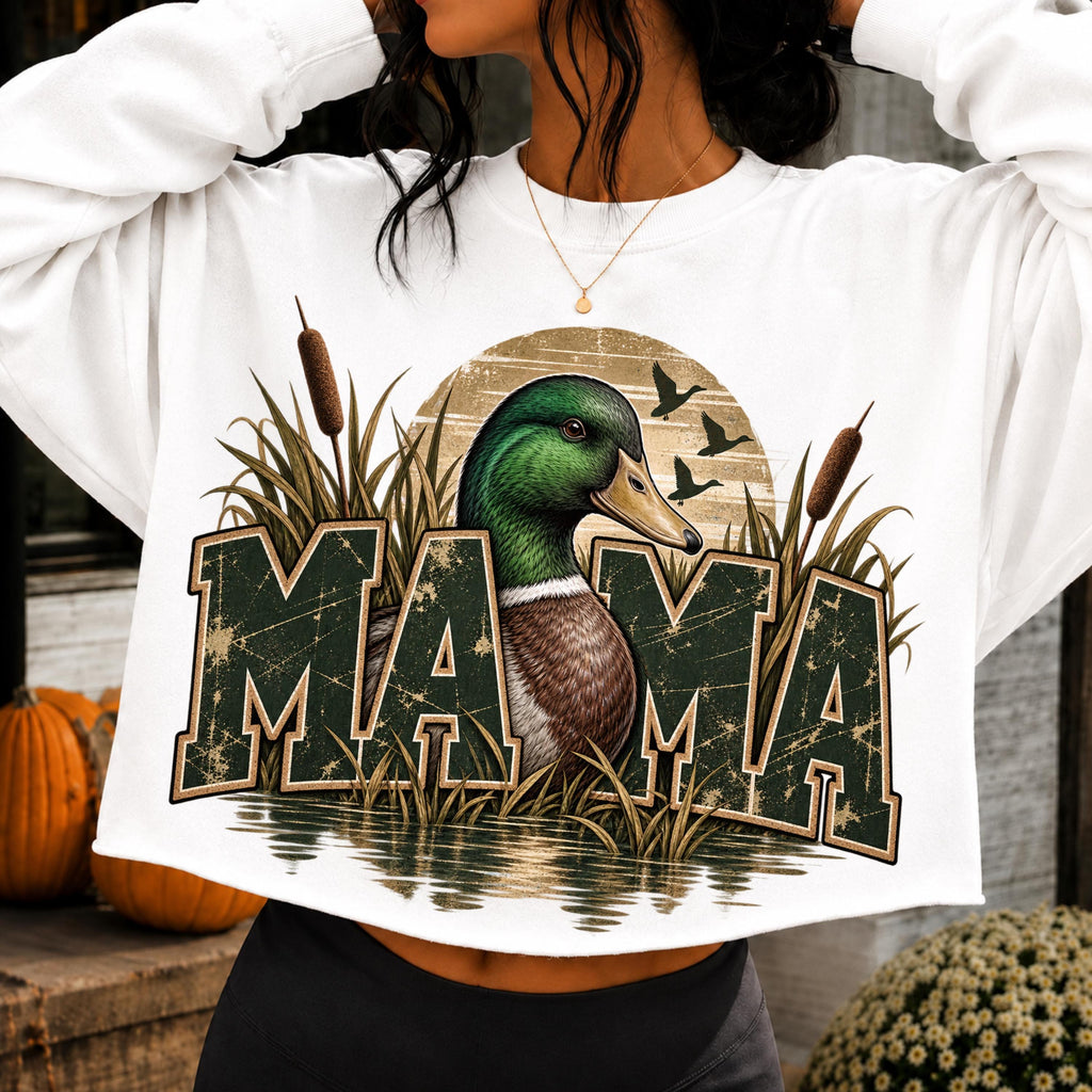 Duck Hunting Mama PNG mallard duck design mockup