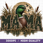 Duck hunting mom PNG digital download mockup
