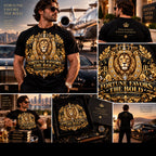 Crowned gold lion success mindset PNG, mockup 2