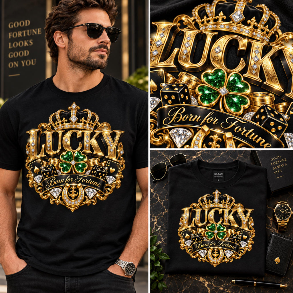 Luxury lucky fortune statement design, mockup 3