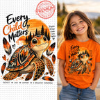 Every Child Matters PNG orange turtle Orange Shirt Day design mockup