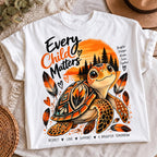Every Child Matters orange turtle shirt design, mockup 2