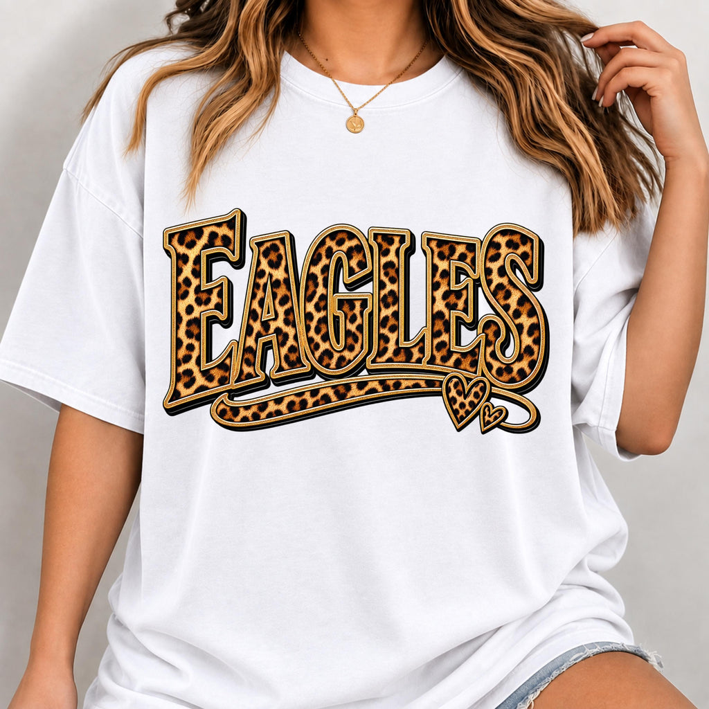 Eagles leopard school spirit PNG, mockup 2
