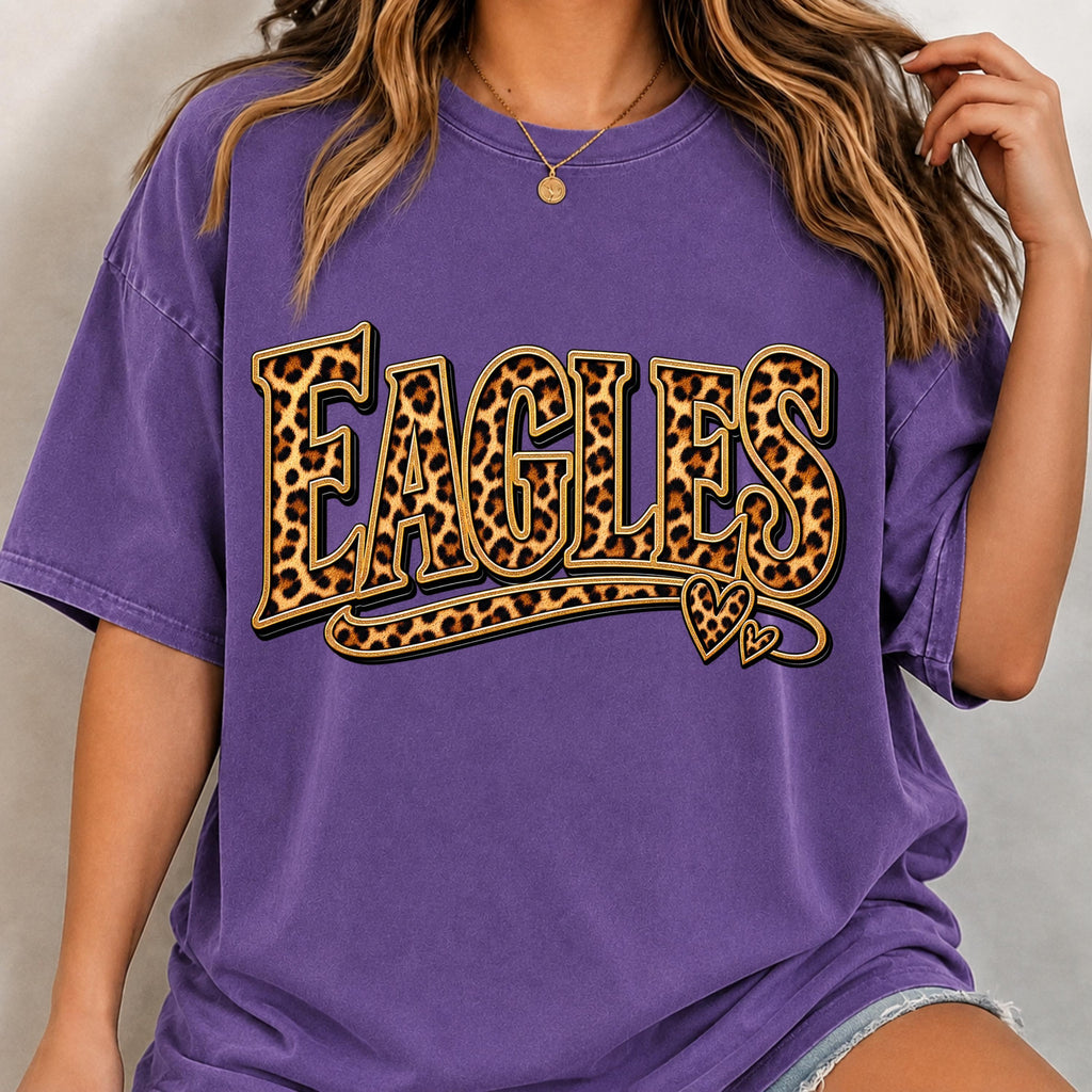 Eagles leopard team spirit PNG, mockup 7