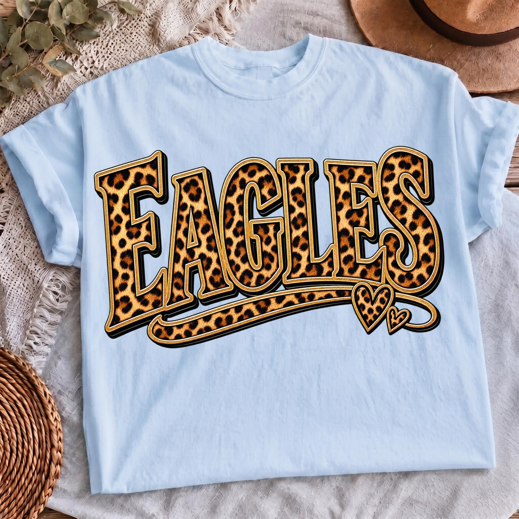Eagles leopard heart shirt, mockup 6