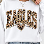 Leopard Eagles cheer mom shirt, mockup 5