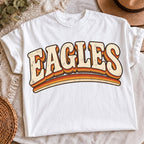 Retro Eagles school spirit PNG, mockup 2