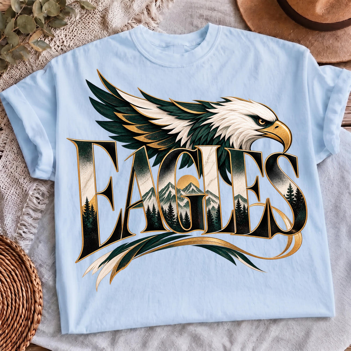 Mountain Eagles PNG digital download, mockup 4