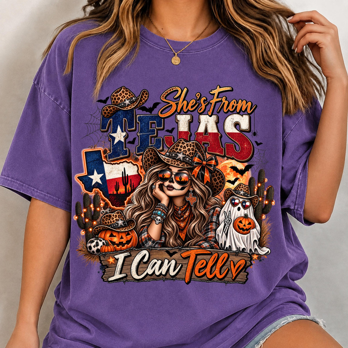 Texas Halloween PNG digital download, mockup 5
