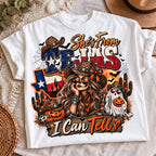 Texas spooky season cowgirl PNG, mockup 2