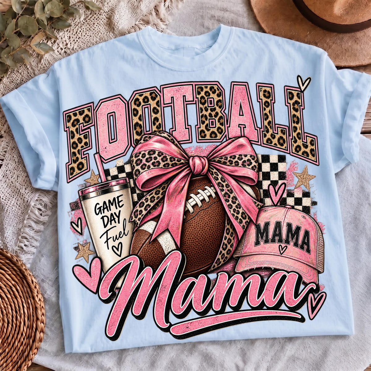 Football Mama PNG digital download, mockup 5