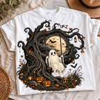 Ghost swing PNG cute ghost spooky tree Halloween shirt mockup